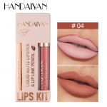 Handaiyan lūpų pie&scaron;tuko lūpų blizgesio rinkinys vandeniui atsparus matinis skystas lūpų dažų pie&scaron;tukas Sexy Red Ilgalaikis lūpų pie&scaron;tukas Makiažo Kosmetika 04