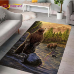 Gyvūnų kilimėlis Animacinio filmo me&scaron;kos ra&scaron;to sritis Kilimėlio kilimas Brown Bear grindų kilimėliai Kilimas svetainei Miegamojo kėdės kilimėlis Vaikų žaidimų kilimėlis 80cm x 120cm