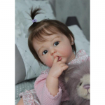 50/60 CM 3D dažyta oda su venų silikono atgimstančiu lėlės žaisliuku mergaitei Rankų darbo princesės mažylio Bebe menininko kolekcija 60cm