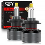 2 vnt. 6 pusių 80000LM 3D H7 CSP LED Canbus 360&deg; H1 H11 HB3 HB4 9012 Hir2 Led H8 9006 9005 Automobilio Hi/Lo Beam priekinių žibintų lemputė 120W rūko lempa, skirta auto 12V 9005 HB3