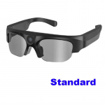 &bdquo;Smart Fashion&ldquo; 2k/4k HD veiksmo kameros akiniai vaizdo įra&scaron;ymo lauko sportiniai akiniai nuo saulės su &bdquo;Bluetooth&ldquo; garsiakalbiu, skambučių i&scaron;manieji akiniai Black Standard