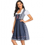 Vokietijos Bavarijos Dirndl suknelė Oktoberfest Costume Beer Maid Fancy Dress L mėlyna