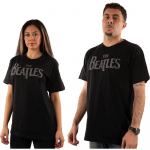 &bdquo;The Beatles Blk Drop&ldquo; logotipu unisex mar&scaron;kinėliai S