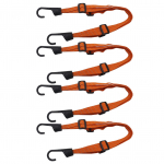 4 vnt. Motociklo &scaron;almo virvė Bagažo elastinė atspindinti virvė Elastinė virvė Dirželis skirtas 60cm oranžinė