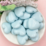 Namai Living Vienspalvė karoliai Auskarai Madingi &Scaron;irdies Karoliukai Akrilas 18,8*17,2mm 20vnt/mai&scaron;elis DIY Rankų darbo medžiagos