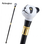 Juoda balta Panda vaik&scaron;čiojimo lazda Madinga dekoratyvinė lazda Gentleman Elegant Cosplay Lazdelės Knob Crosier 93cm