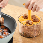 Mėsos gaminimo rutuliukai virtuvės mėsos kukulių formelei Padarykite 5 vienu metu Buitinių balerinių prietaisų mėsainiai