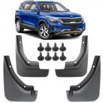 4x suformuoti automobilio purvasaugiai, apsauga nuo purslų, skirta Kia Seltos SP2 2019 2020 2021 2022 2023 purvasaugiai, automobilio priekinių galinių ratų padanga juoda