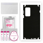apgo Protective Skin Sticker for the back+sides compatible with Motorola Edge 20 Pro, Full Wrap Film, Foil, Vinyl - Pattern Matrix
