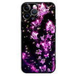 Purple Butterfly telefono dėklas, skirtas iPhone Samsung Galaxy Redmi Xiaomi Oppo OnePlus Note SA 7 8 9 10 11 12 13 14 20 21 22 23 53 54 Pro Max Ultra TPU Soft iPhone 6 or 6S