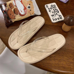 Koreieti&scaron;ka versija Skaidrūs &scaron;lepetės moterims Vasarinės vientisos spalvos Vėsios madingos kasdienės Ins &scaron;lepetės Lauko dėvėjimui Paplūdimio batai 36