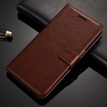 Prabangus odinis apverčiamas piniginės apsaugos telefono dėklas, skirtas Redmi 14C 13 13C 12 12C Note 14 12 12s 4G 5G Note 12 13 14 Pro 5G Pro+ Redmi A3 A1 A2+ Plus RedMi Note 13 5G ruda