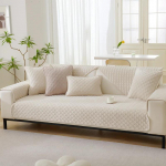 Sofa Pagalvėlė Neslystanti Žieminė Dygsniuota Pliu&scaron;inė Sofa Užtiesalas Rank&scaron;luostis Gyvūnams Vaikams Sofa Rank&scaron;luostis Neslystanti Universali Vienspalvė Sofa Apsauga 70x70cm 1pcs