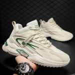 Vyri&scaron;ki Batai Sportbačiai 2024 Rudens Nauja Tendencija Kvėpuojantis Tinklelis Suvarstomi Bėgimo Batai Madingi Laisvalaikio Sportiniai Batai Zapatillas De Hombre 44 pilka spalva