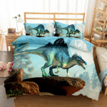 Pasaulio dinozaurai Vaikų antklodės užvalkalų rinkinys ES vienvietis dvivietis karali&scaron;ko dydžio JAV vienvietis pilnas karali&scaron;ko dydžio Patalių rinkinys 140x210cm
