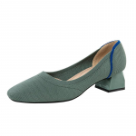 Moterų darbo siurblys Stambūs blokiniai auk&scaron;takulniai, patogūs vaik&scaron;čiojimo batai moterims Laisvalaikio puo&scaron;nūs batai Klasikiniai biuro žemakulniai batai 42 &scaron;viesiai mėlyna spalva