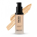 FACESCANADA Flawless Matte Foundation - Rich Ivory 30 ml|3-in-1 pagrindas+drėkinamasis kremas visų tipų odai+maskuoklis|12 val. drėkinimas+SPF 18
