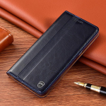 Natūralios odos atverčiamas dėklas Xiaomi Redmi Note serijai (9, 10, 11SE, 12, 14 Pro+) Note 10 Pro 5G