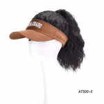 Kepurės perukas su sintetiniais plaukais Vasaros kepurė beisbolo kepuraitė plaukams trumpi banguoti garbanoti plaukų papuo&scaron;alai moterims, mada 12inches