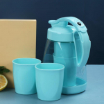 3 vnt./5 vnt. Atsitiktinės spalvos rinkinys Paprastas hermeti&scaron;kas plastikinis &scaron;alto vandens butelis Vandens rinkinys Vandens sulčių indas Kūrybingas spaudžiamas vandens butelis 1.5L-3pcs/set