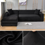 Aksominis sofos užvalkalas Storas elastingas 1/2/3/4 sėdimos sofos užvalkalas svetainei Velvet Pliu&scaron;inis L formos kampinės sofos sofos užvalkalas 1 SEAT (90-140CM)