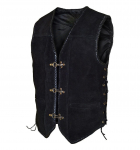 Viduramžių liemenė vyrams Renesanso Viktorijos Steampunk liemenė plius dydžio 5XL vintažinis gotikinis frakas &scaron;varkas Helovino Cosplay kostiumas S juoda