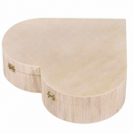 Rayher Hobby Rayher bo&icirc;te en bois Cur, avec fermoir magn&eacute;tique, 25,3x24x6cm, nature - 62841505 ruda