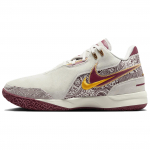 Nike Zoom LeBron NXXT Gen AMPD Cavaliers Vyri&scaron;ki sportbačiai Kreminiai &Scaron;viesiai kauliniai Komandos raudoni FZ7888-001 40.5