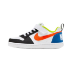 Nike Court Borough Laisvalaikio Lengvi Patvarūs Žemi Vaikams Riedlenčių Batai Vaikams Sportbačiai Balti Mėlyni Oranžiniai DV9114-181 28