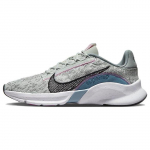 Nike Superrep Go 3 Next Nature Flyknit Smūgius sugeriantys Neslystantys žemi sportiniai bateliai Moteri&scaron;ki sportbačiai Pilki DH3393-004 35.5