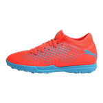 Puma Shattered Studs Future 19.4 TT Jr Dirbtinės dangos futbolo bateliai Vaikams sportbačiai Oranžiniai Mėlyni 105558-01 37.5