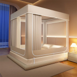 OEING pilnas aptvaras lovos baldakimas su tinkleliu nuo uodų 2.0 Meter Bed