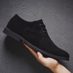 Vyri&scaron;ki Batai Anglijos Trend Atsitiktiniai Batai Vyri&scaron;ki Suede Oksfordo Batai Vestuviniai Odiniai Formalūs Batai Vyri&scaron;ki Laisvalaikio Batai Zapatillas Hombre Didelio Dydžio 39 juoda