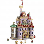 Disney Grožis ir žvėrys Belle princesės pilies konstravimo kaladėlės žaislas, edukacinis statybos modelis, kūrybi&scaron;ka dovana vaikams