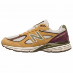 CNCPTS x New Balance 990v4 Pagaminti JAV Patina Unisex Kedai Rudo Pumpernickel Tamsiai Alyvuogių U990CP4 43 beige