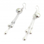 Les Tr&eacute;sors De Lily [E5212] - Boucles Argent 'Chor&eacute;graphie'