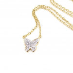 Les Tr&eacute;sors De Lily [I9810] - Collier Plaqu&eacute;-Or 'Papillon'