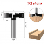 CNC Spoilboard Router Antgalis Karbido Obliavimas Medžio pjaustytuvas obliavimo frezavimo pjoviklis 12.7mm