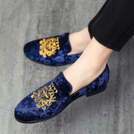 Vyri&scaron;ki suknelės batai Vyri&scaron;ki klasikiniai kaučiuko suknelės batai vyrams Eleganti&scaron;ka vakarinė suknelė Odiniai loaferiai Vyri&scaron;ki prabangūs prekės ženklo oficialūs batai 43 mėlyna
