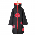 Uchiha Itachi Akatsuki raudonas debesies apsiaustas Anime kostiumas, galvos apdangalas, karoliai Helovino apsiaustas suaugusiam vaikui XXL
