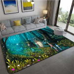 Japonijos Amime My Neighbor Totoro Animacinių filmų grindų kilimėliai Miegamojo Svetainės Mink&scaron;tas Kilimas Neslystantis Kilimėlis Namų dekoras 80cm by 120cm