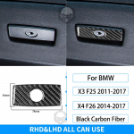 RRX, skirtas BMW X3 F25 X4 F26 2011-2017 anglies pluo&scaron;to vidaus vairo pavarų perjungimo dekoro dangtelio apdailos lipdukas automobiliui Glove Box Switch