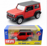 1:26 mastelio &bdquo;Suzuki Jimny&ldquo; lydinio automobilio modelis, su garsu ir &scaron;viesa &bdquo;atsitraukimas&ldquo; kolekcijos modeliavimas visureigių dyzelinių transporto priemonių automobilių žaislai vaikams 1/26-14x6.5x6cm raudona