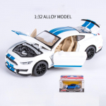 1/32 mastelio &bdquo;Shelby GT350 Diecast&ldquo; automobilio modelio žaislas, patraukiamas atgal žaislinis automobilis su garsu ir &scaron;viesa, skirta berniukams, mergaitėms