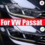 TPU juoda skaidri automobilio priekinių žibintų apsauginė plėvelė, skirta Volkswagen Passat B8 2018 lipdukas vw variantas