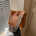 &bdquo;Yogodlns Fashion&ldquo; didelės talpos &bdquo;Bucket Crossbody&ldquo; krep&scaron;iai moterims Nauji kasdieniai ne&scaron;iojami pečių krep&scaron;iai Moteri&scaron;kos mados rankinės 19x11x17cm