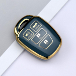 2 3 4 mygtukų TPU automobilio rakto dėklas dangtelis laikiklis korpusas pakabukas Toyota Aqua Ractis Vitz RAV4 HiAce Land Cruiser 2010-2019 priedai 2 Button Key Case balta