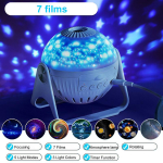 Planetarium Galaxy nakties &scaron;viesos projektorius 360&deg; reguliuojamas Star Sky naktinis &scaron;viestuvas miegamojo namuose vaikams gimtadienio dovana