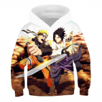 2023 m. Naujas Naruto Hoodie Animation Vaikams 3D spausdinti madingi megztiniai berniukams mergaitėms Vaiki&scaron;ki megztiniai 3-14 metų gatvės drabužiai 160cm