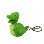 Kūrybingas LED &scaron;viesos garsas Mielas dinozaurų raktų pakabuko pakabuko dekoro raktų pakabuko ornamentas